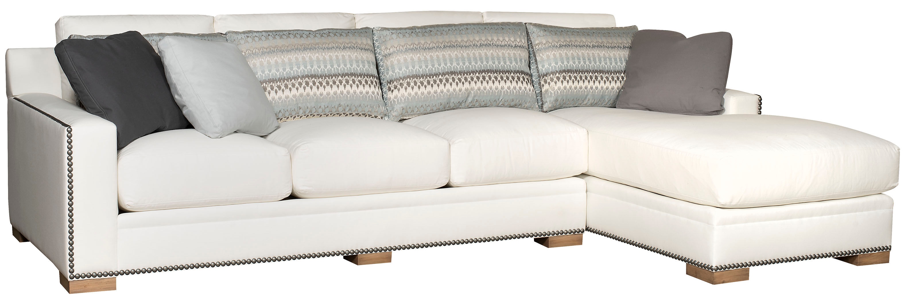 King Hickory Living Room California Leather Sectional 5800SectL Aminis